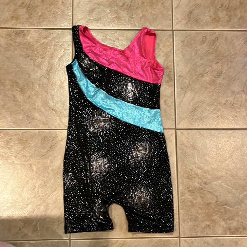 Sparkly Gymnastics leotard.